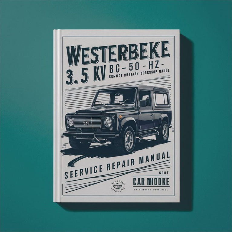 Westerbeke 3.5 KW BCG-50 Hz Service Repair Workshop Manual PDF