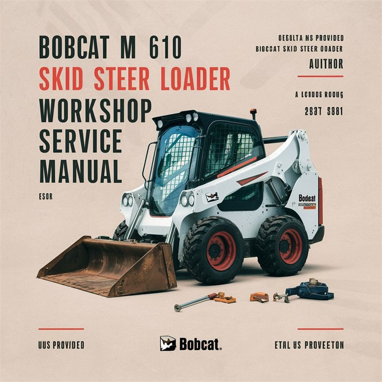 Bobcat M 610 Skid Steer Loader Workshop Service Manual PDF