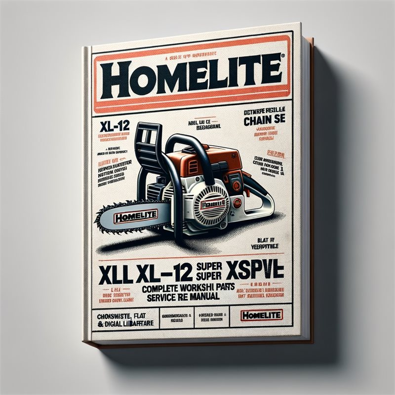Homelite XL-12 Super Xlao Chain Saw Owners Parts Service Repair Workshop Manual PDF