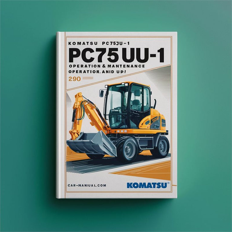 Komatsu Pc75uu-1 Hydraulic Excavator Operation (serial Number: 2908 Up) Maintenance Serial Service Repair Workshop Manual PDF