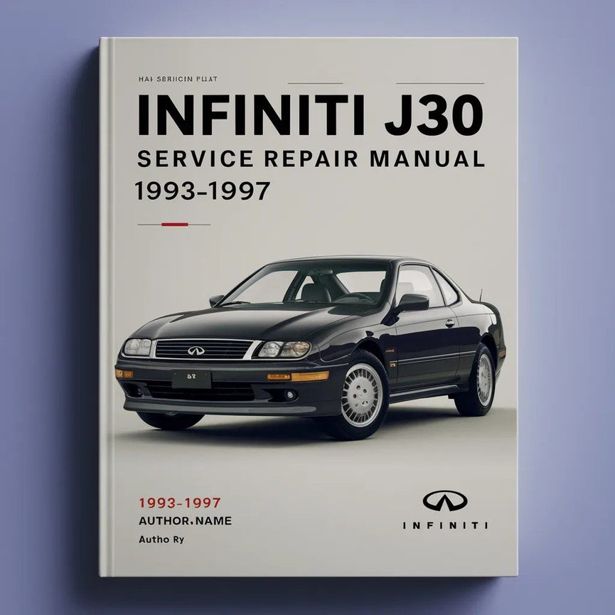 Manual de servicio y reparación del Infiniti J30 1993-1997