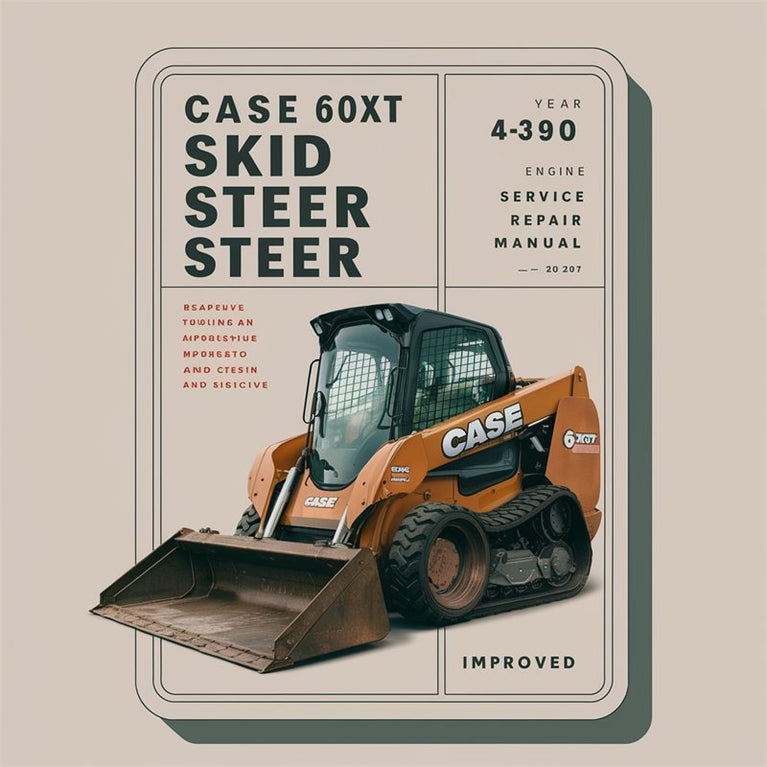 Case 60XT Skid Steer 4-390 Engine -improved Service Repair Workshop Manual PDF