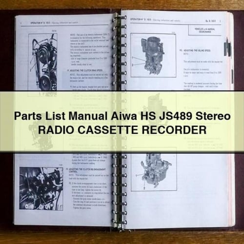 Parts List Manual Aiwa HS JS489 Stereo RADIO CASSETTE RECORDER PDF Download