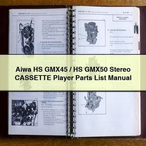 Aiwa HS GMX45 / HS GMX50 Stereo CASSETTE Player Parts List Manual PDF Download