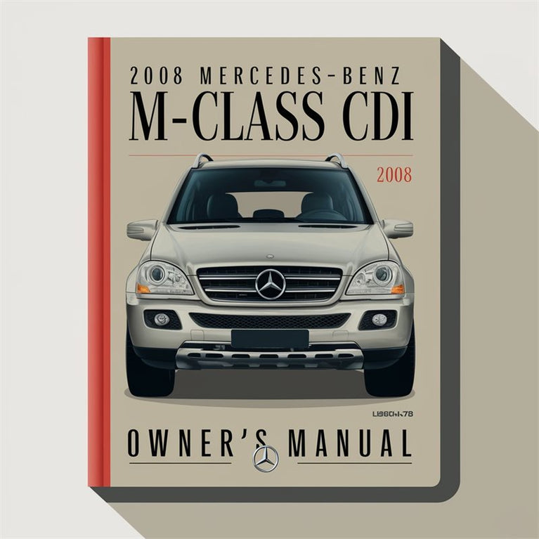 2008 Mercedes-Benz M-Class ML320 CDI Owners Manual PDF