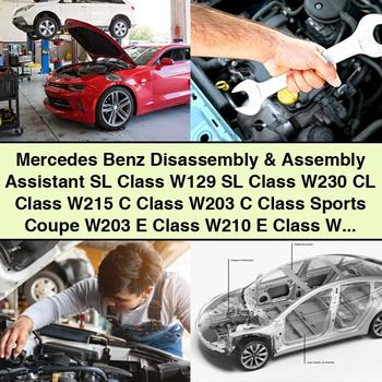 Asistente de desmontaje y montaje de Mercedes Benz Clase SL W129 Clase SL W230 Clase CL W215 Clase C W203 Clase C Coupé deportivo W203 Clase E W210 Clase E W211 Clase S W220 Clase M W163 Clase G W463 CL