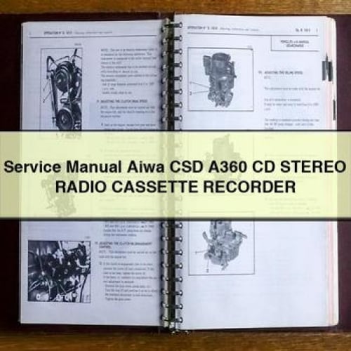 Service Manual Aiwa CSD A360 CD Stereo RADIO CASSETTE RECORDER PDF Download