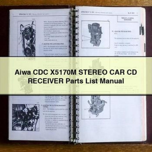 Aiwa CDC X5170M Stereo CAR CD Receiver Parts List Manual