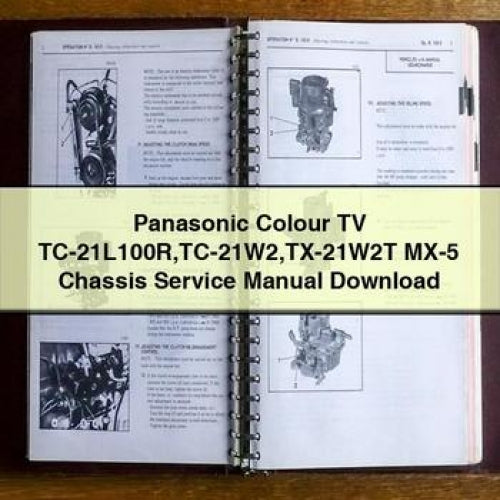 Panasonic Colour TV TC-21L100R TC-21W2 TX-21W2T MX-5 Chassis Service Manual Download PDF