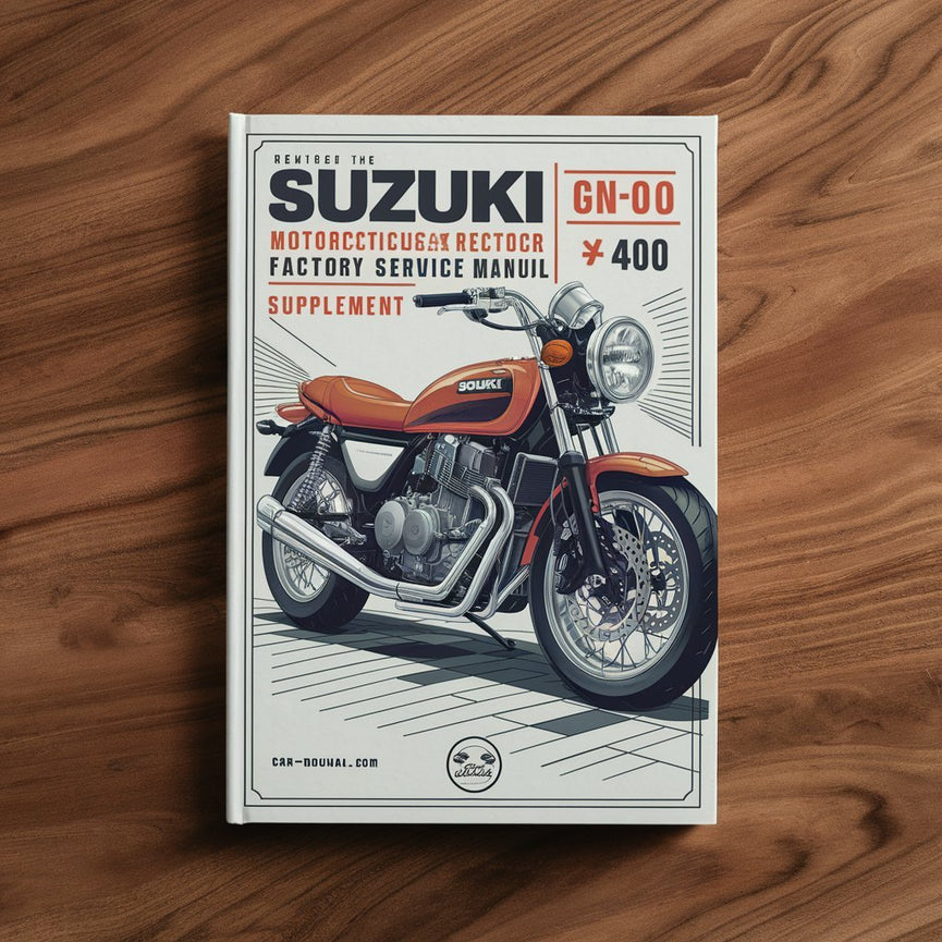 Manual de reparación y servicio de fábrica de motocicletas Suzuki GN400 SUPLEMENTO-GN 400--