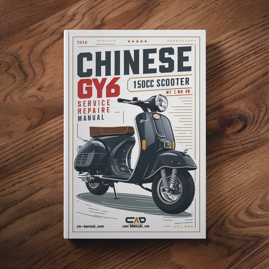 Manual de servicio y reparación del scooter chino GY6 150cc WC 2.a edición.