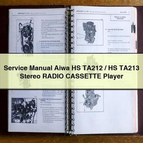 Service Manual Aiwa HS TA212 / HS TA213 Stereo RADIO CASSETTE Player PDF Download