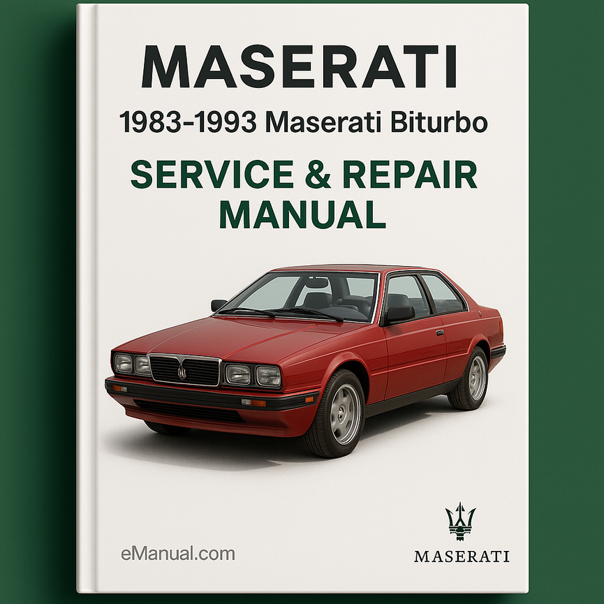 1983-1993 Maserati Biturbo Service Repair Manual