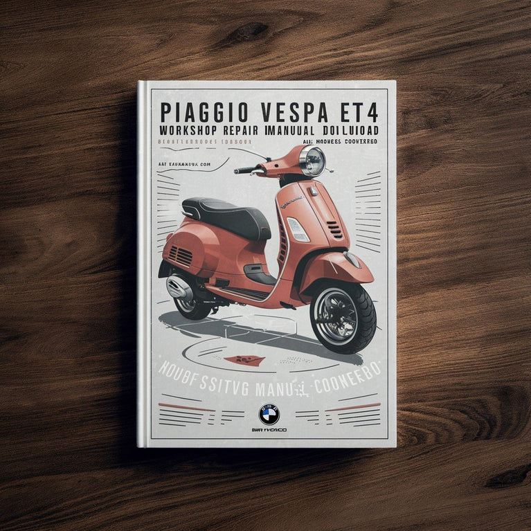 Manual de reparación de taller PIAGGIO VESPA ET4 150CC Todos los modelos cubiertos