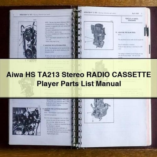 Aiwa HS TA213 Stereo RADIO CASSETTE Player Parts List Manual PDF Download