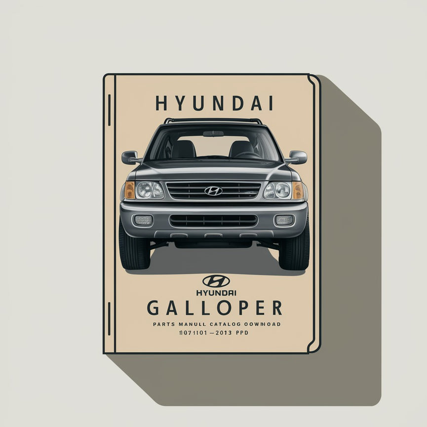 Hyundai GALLOPER Parts Manual Catalog  1991-2003