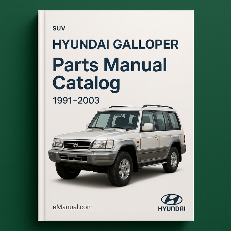 Hyundai GALLOPER Ersatzteilkatalog 1991-2003
