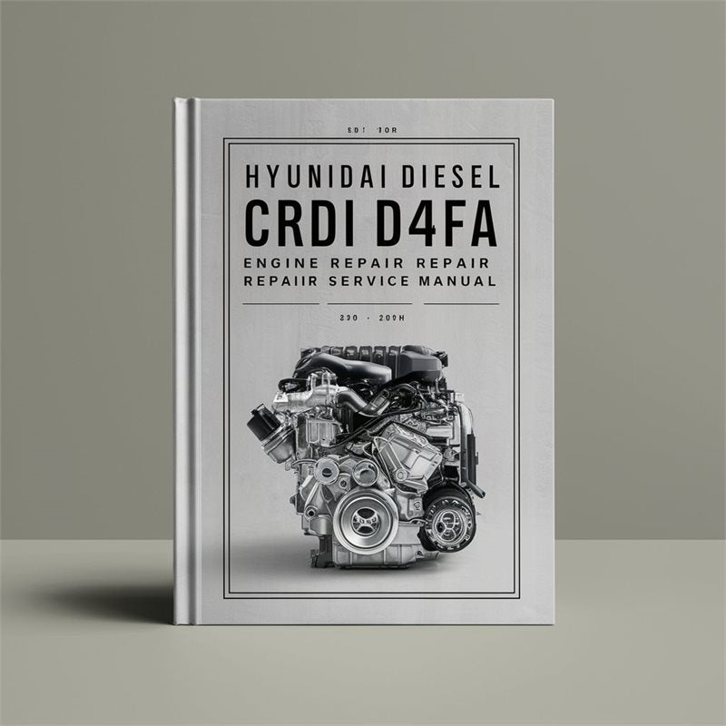 Hyundai Diesel Engine CRDI D4FA Repair Service Manual full PDF