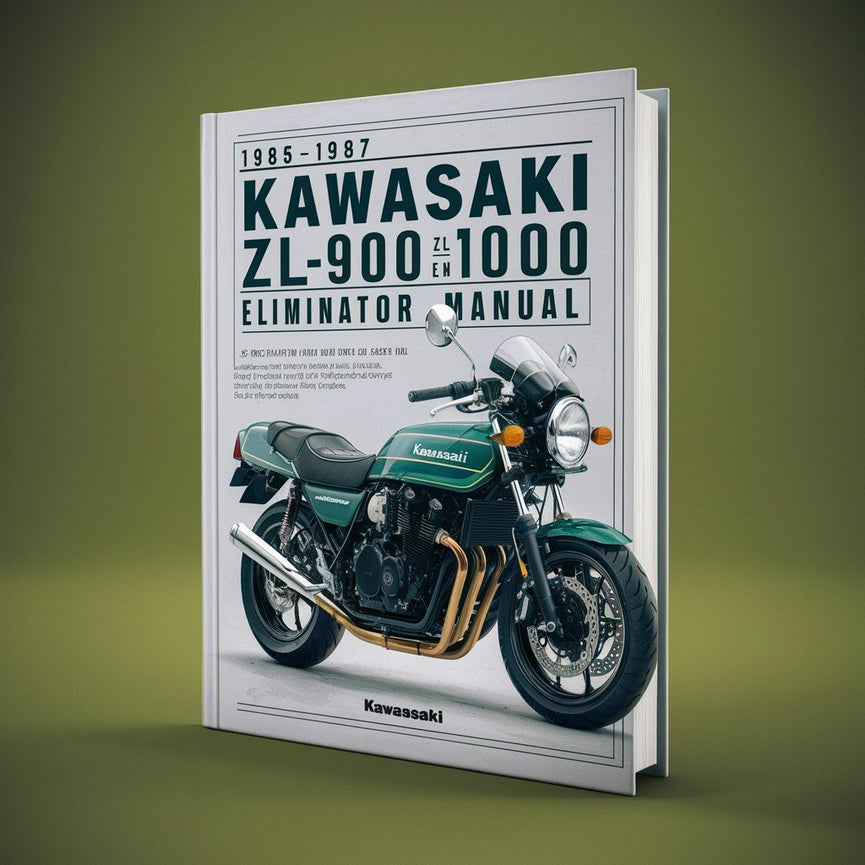 Manual de reparación y servicio del eliminador Kawasaki ZL900 ZL1000 1985-1987