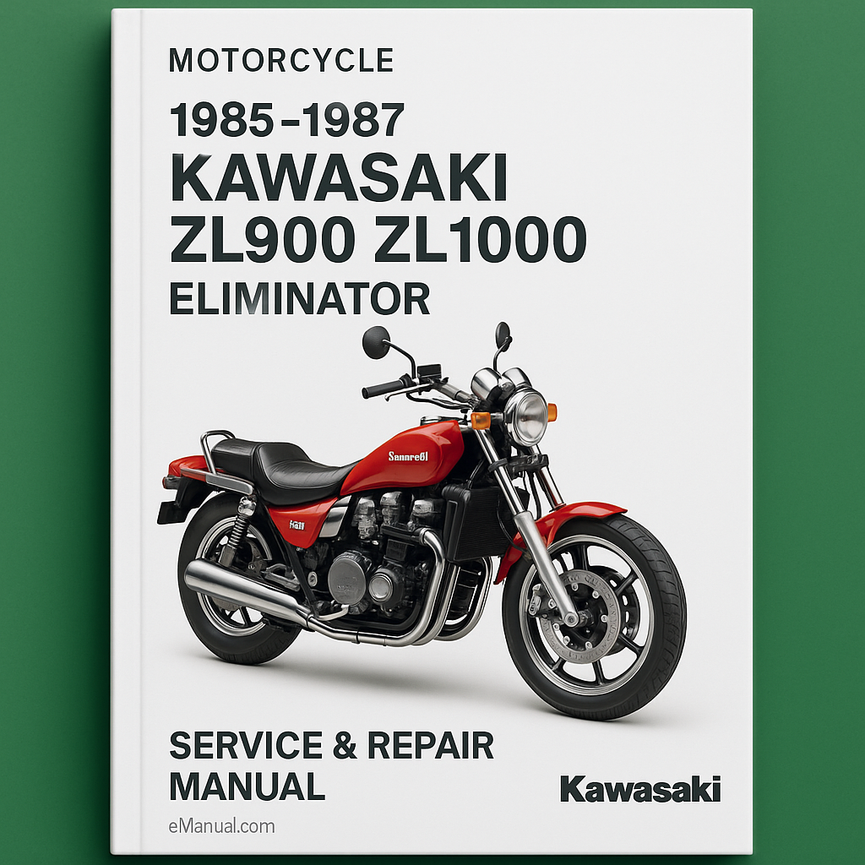 1985-1987 Kawasaki ZL900 ZL1000 Eliminator Service Repair Manual