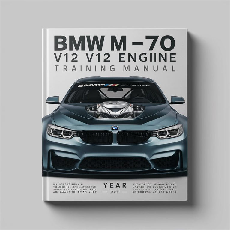 BMW 1 Series M-70 V12 Engine Training - Unique Publication Service Repair Workshop Manual PDF