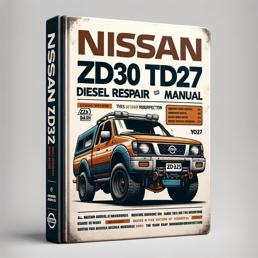 Manual de taller de reparación de motores diésel NISSAN ZD30 TD25 TD27