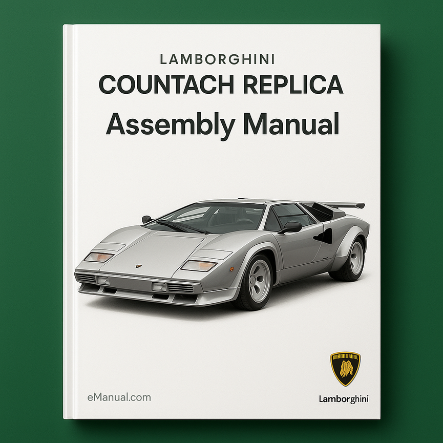 LAMBORGHINI COUNTACH REPLICA Assembly Manual