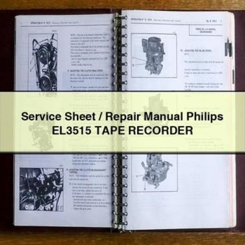 Service Sheet / Repair Manual Philips EL3515 TAPE RECORDER PDF Download