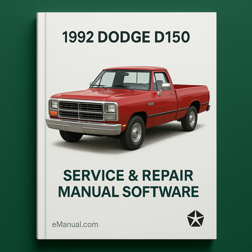 1992 Dodge D150 Service- und Reparaturhandbuch-Software