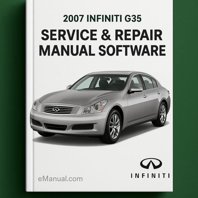 2007 Infiniti G35 Service- und Reparaturhandbuch-Software