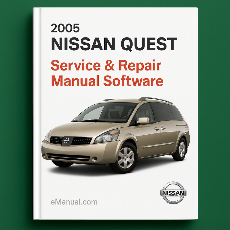 2005 Nissan Quest Service- und Reparaturhandbuch-Software