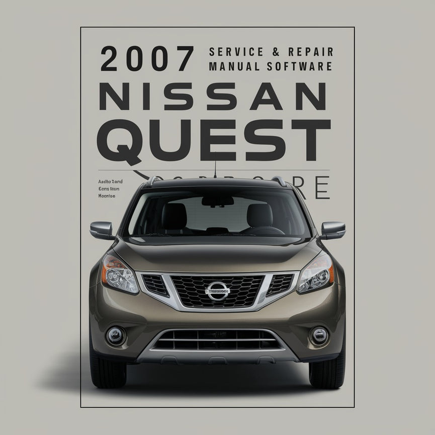 2007 Nissan Quest Service- und Reparaturhandbuch-Software