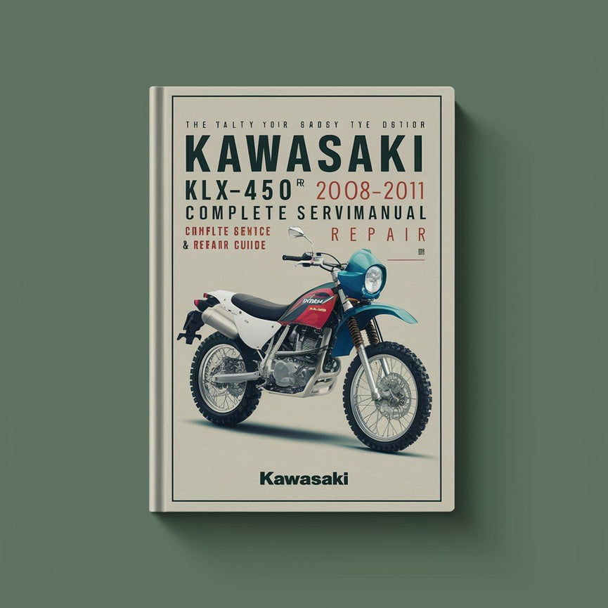 Kawasaki KLX450R KLX450 R 2008-2011 Komplettes Service-Reparaturhandbuch/Anleitung