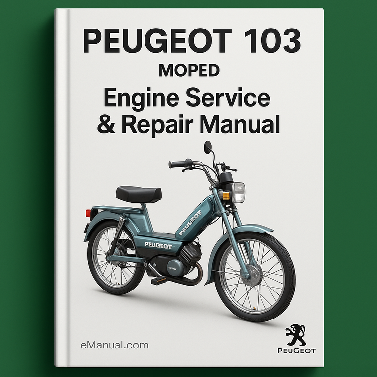 Peugeot 103 Moped Motor Service-Reparaturhandbuch