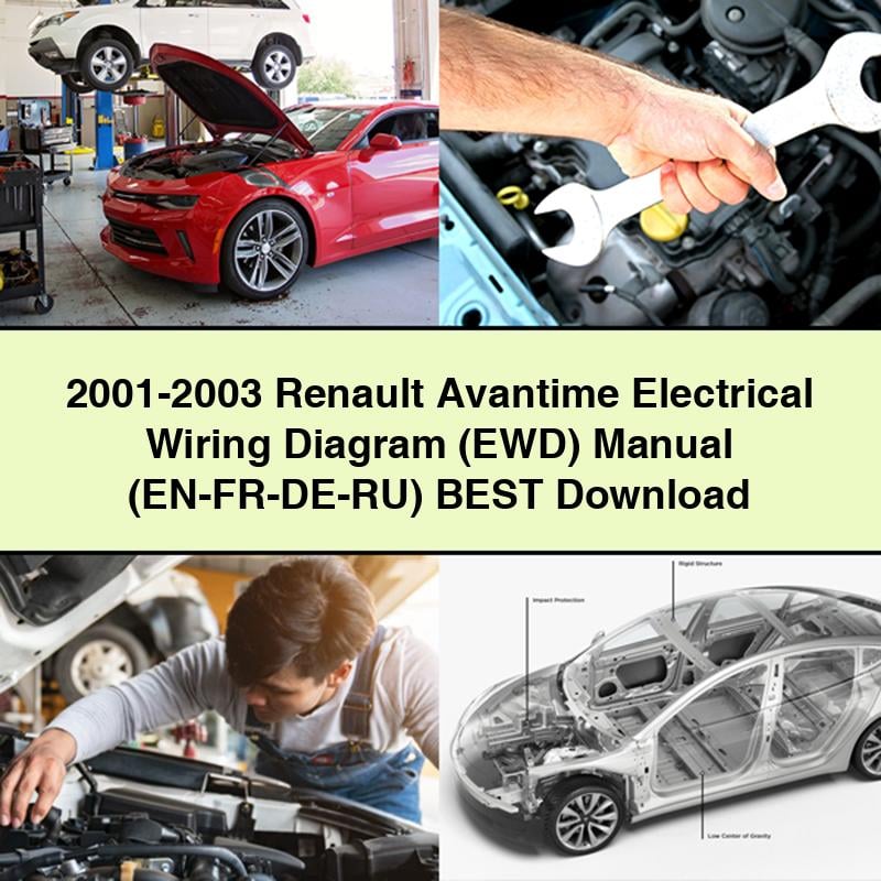 Manual del diagrama de cableado eléctrico (EWD) del Renault Avantime 2001-2003 (EN-FR-DE-RU) Mejor