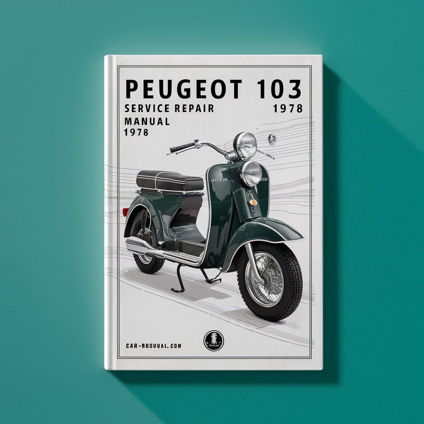 Peugeot 103 Moped Service-Reparaturhandbuch 1976-1978