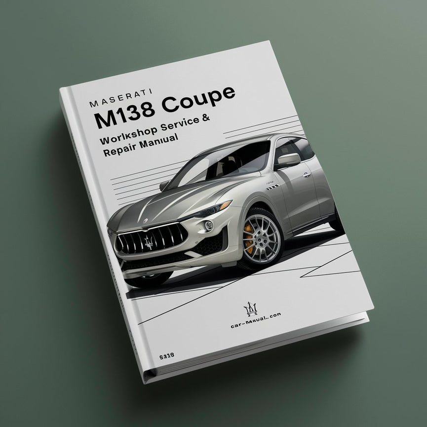 Manual de taller, servicio y reparación del Maserati M138 Coupe