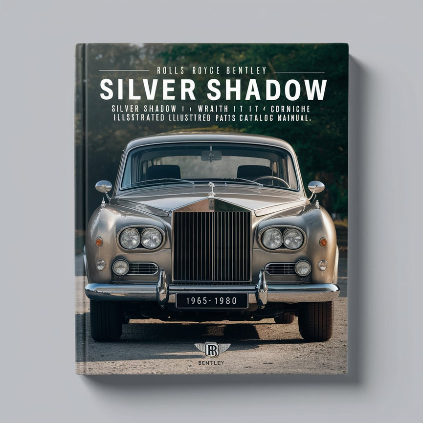 Rolls Royce Bentley 1965-1980 Silver Shadow Shadow II Wraith II &amp; T T2 Corniche Illustrierter Ersatzteilkatalog Handbuch-