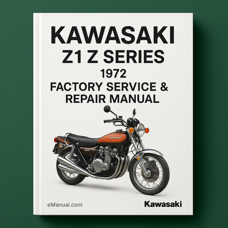 Kawasaki Z1 Z Series 1972 Factory Service Repair Manual
