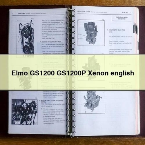 Elmo GS1200 GS1200P Xenon english