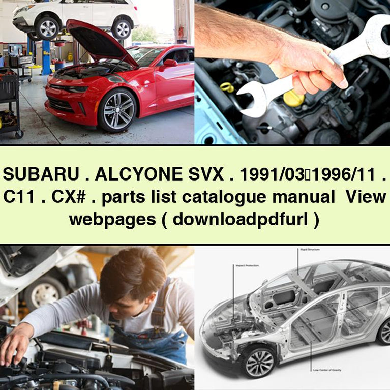 SUBARU ALCYONE SVX 1991/03&#65374;1996/11 C11 CX# parts list catalogue Manual View webpages (   )