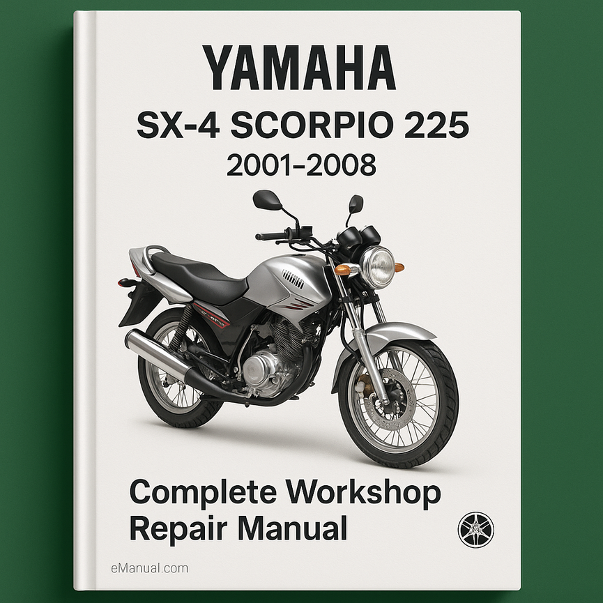 Yamaha SX-4 SCORPIO 225 Komplettes Werkstatt-Reparaturhandbuch 2001-2008