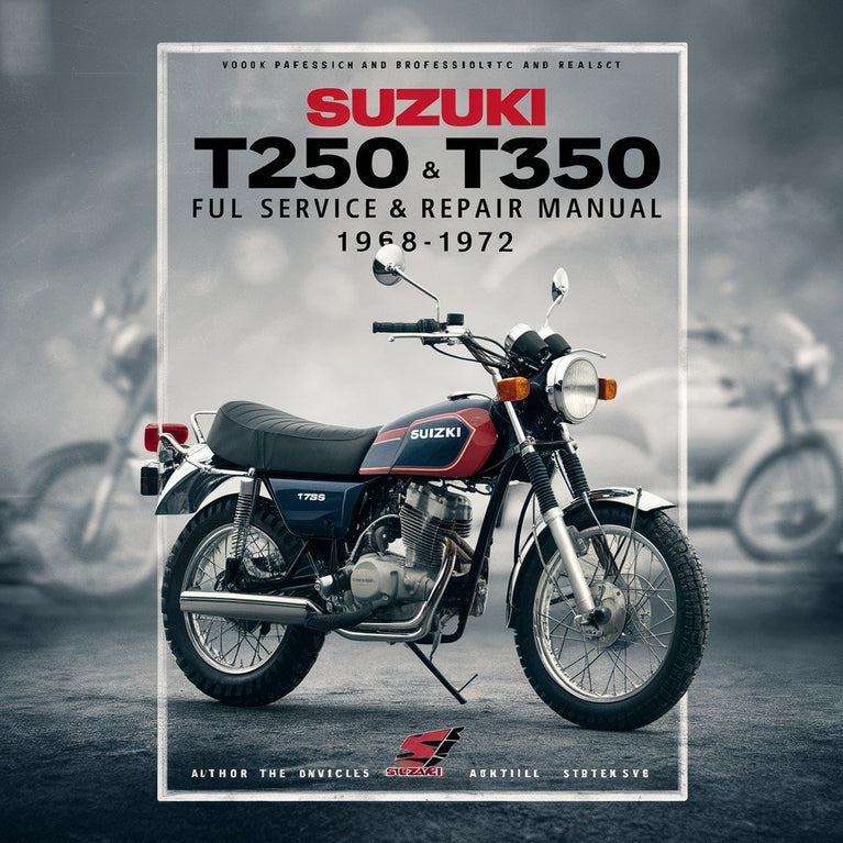 Manual de servicio y reparación completo de Suzuki T250 T350 1968-1972