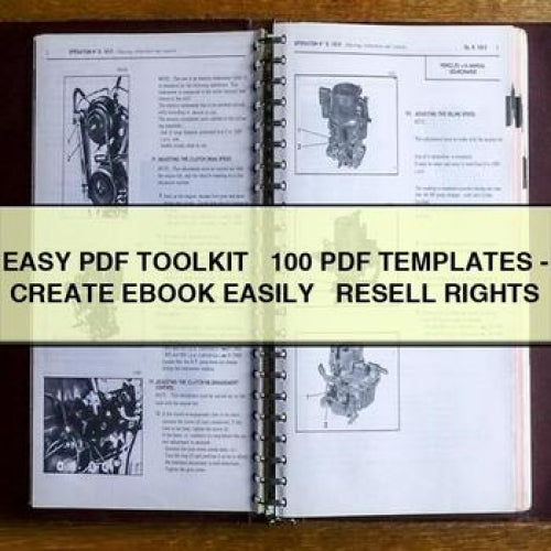 EASY PDF TOOLKIT + 100 PDF TEMPLATES - CREATE EBOOK EASILY + RESELL RIGHTS