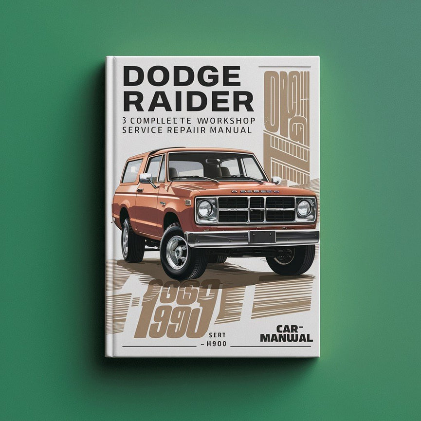 Dodge Raider 3 Door SUV Complete Workshop Service Repair Manual 1987 1988 1989 1990