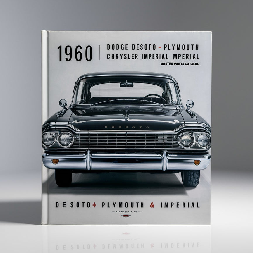 1960 Dodge DeSoto Plymouth Chrysler Imperial Master Teilekatalog Fireflight Adventurer Polara Dart Seneca Phoenix Matador Savoy Belvedere Fury Windsor Saratoga New Yorker Crown LeBaron