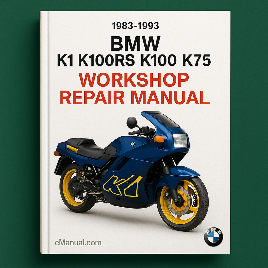 1983-1993 BMW K1 K100RS K100 K75 Workshop Repair Manual ( Bookmarked iPad-ready)