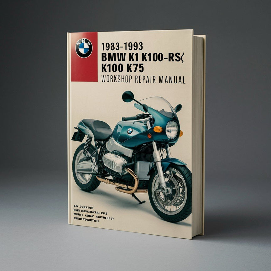 1983-1993 BMW K1 K100RS K100 K75 Werkstatt-Reparaturhandbuch (mit Lesezeichen versehen, iPad-fähig)