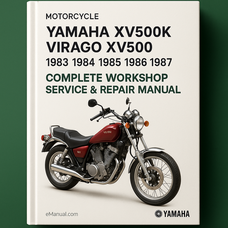 Yamaha XV500K Virago XV500 Motorrad Komplette Werkstatt Service Reparaturhandbuch 1983 1984 1985 1986 1987
