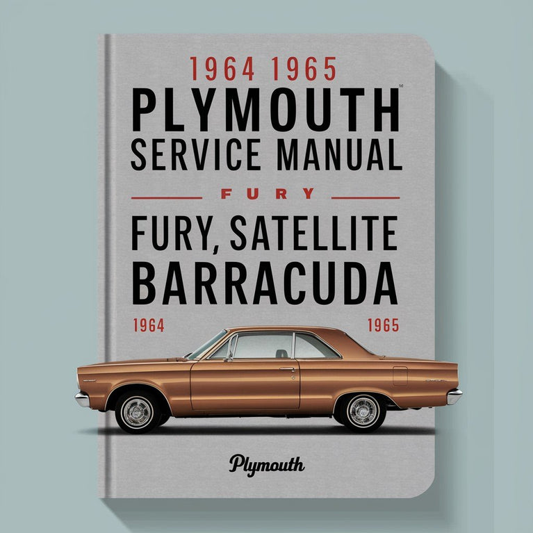 Manual de servicio y reparación de Plymouth Fury Satellite Barracuda 1964 1965